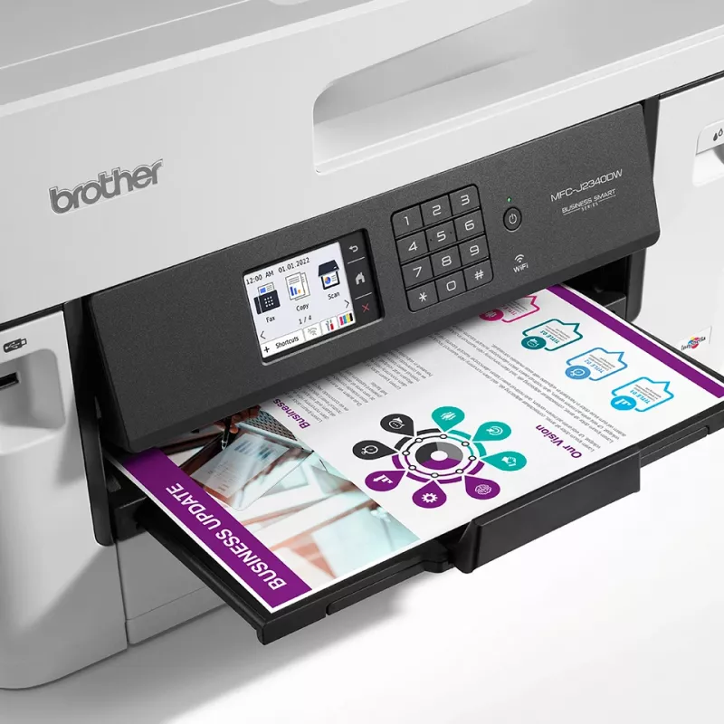 Impressora multifunções Brother MFC-J2340DW jato de tinta cor – A3, Duplex, Wi‑Fi, ADF 50, 1200x4800 dpi