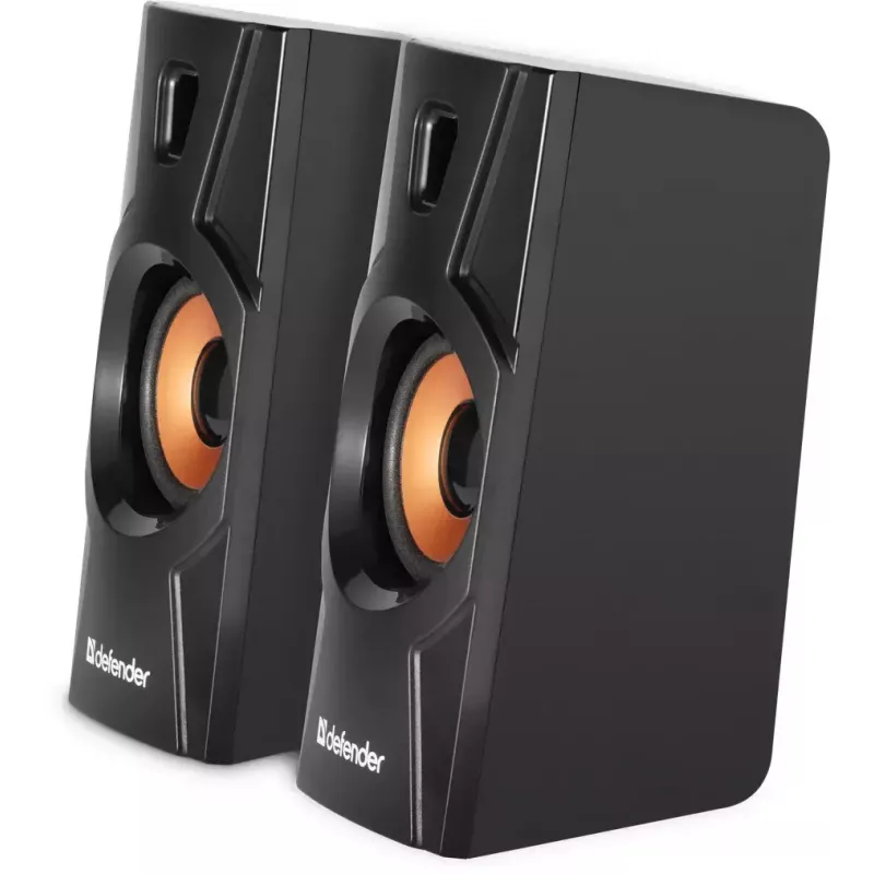 Altifalante de secretária com fios DEFENDER Aurora S8 — 2.0, 8 W RMS, alimentação USB, 3,5 mm, preto