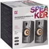 Altifalante de secretária com fios DEFENDER Aurora S8 — 2.0, 8 W RMS, alimentação USB, 3,5 mm, preto