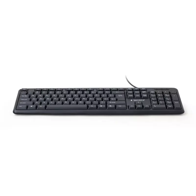 GEMBIRD KB-U-103 Standard - Teclado - com fios USB - preto - Qwerty US/Int'l