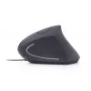 Rato ótico GEMBIRD MUS-ERGO-01 - ergonómico, 6 botões, roda, USB, preto