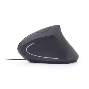 Rato ótico GEMBIRD MUS-ERGO-01 - ergonómico, 6 botões, roda, USB, preto