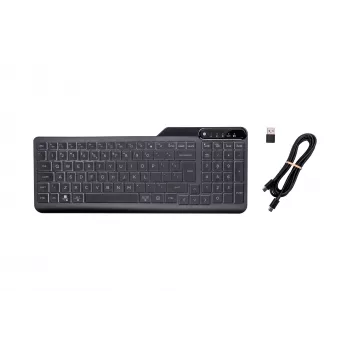 Teclado HP 400 com fios e retroiluminação, tamanho completo (100%), cabo, USB, mecânico, QWERTY, preto