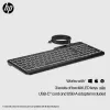 Teclado HP 400 com fios e retroiluminação, tamanho completo (100%), cabo, USB, mecânico, QWERTY, preto