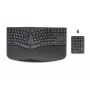 Teclado HP 960 ergonómico sem fios, formato completo (100%), sem fios, RF sem fios + Bluetooth, membrana, QWERTZ, preto