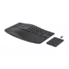 Teclado HP 960 ergonómico sem fios, formato completo (100%), sem fios, RF sem fios + Bluetooth, membrana, QWERTZ, preto