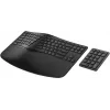 Teclado HP 965 ergonómico sem fios, formato completo (100%), sem fios, RF sem fios + Bluetooth, membrana, QWERTY, preto
