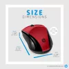 Rato sem fios HP 220 (Sunset Red)