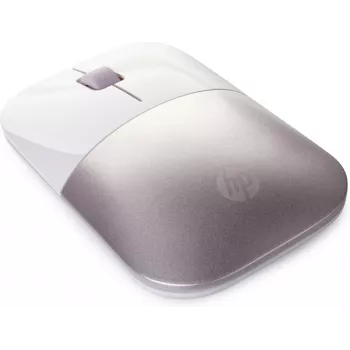 Rato sem fios HP Z3700 – branco/rosa, ambidestro, RF sem fios, 1200 dpi, rosa, branco