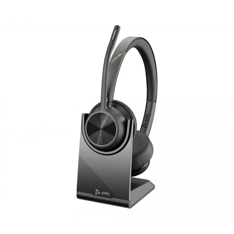 HP Poly Voyager 4320-M +cabo USB-A para USB-C +dongle BT700, Sem fios, Escritório/Callcenter, 20 - 20000 Hz, 162 g, Headset, Preto