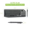 Techly ICTB9801TB Teclado Universal RF Wireless + Bluetooth QWERTY US English Preto