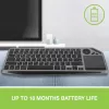 Techly ICTB9801TB Teclado Universal RF Wireless + Bluetooth QWERTY US English Preto