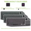 Techly ICTB9801TB Teclado Universal RF Wireless + Bluetooth QWERTY US English Preto