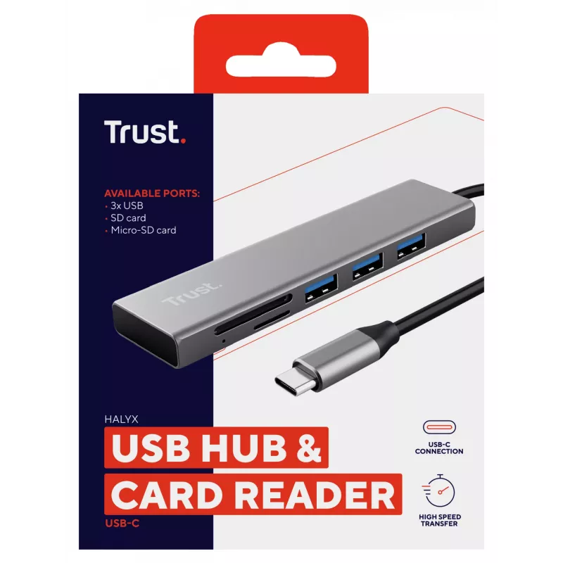 Trust Halyx USB 3.2 Gen 1 (3.1 Gen 1) Type-C 104 Mbit/s Alumínio