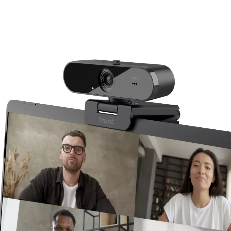 Trust Taxon Webcam 2560 x 1440 Píxeis USB 2.0 Preto