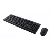 Conjunto de teclado e rato sem fios TRUST Primo — Teclado Full-Size QWERTY US-Inglês, recetor RF USB-A, rato ótico 1200 DPI, Preto