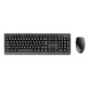 Conjunto de teclado e rato sem fios TRUST Primo — Teclado Full-Size QWERTY US-Inglês, recetor RF USB-A, rato ótico 1200 DPI, Preto