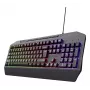 Teclado Gaming com fios TRUST GXT 836 Evocx USB QWERTY US-Inglês, iluminação RGB, apoio de pulso, 114 teclas, layout 110%