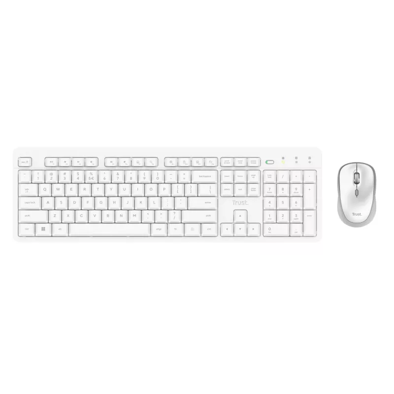 Trust Ody II Teclado Rato incluído Home/Office RF Wireless QWERTY US-Inglês Branco