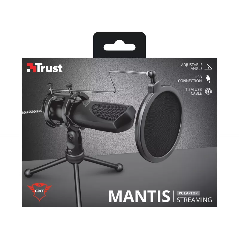Trust GXT 232 Mantis Preto Microfone para PC