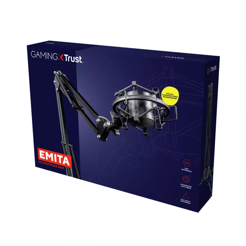 Trust GXT 253 Emita Suporte para microfone de transmissão