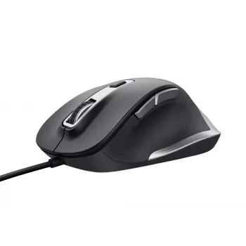 Trust Fyda Rato com fios, Destro, Ótico, USB Type-A, 5000 dpi, Preto