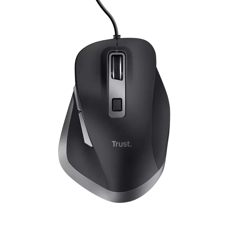 Trust Fyda Rato com fios, Destro, Ótico, USB Type-A, 5000 dpi, Preto
