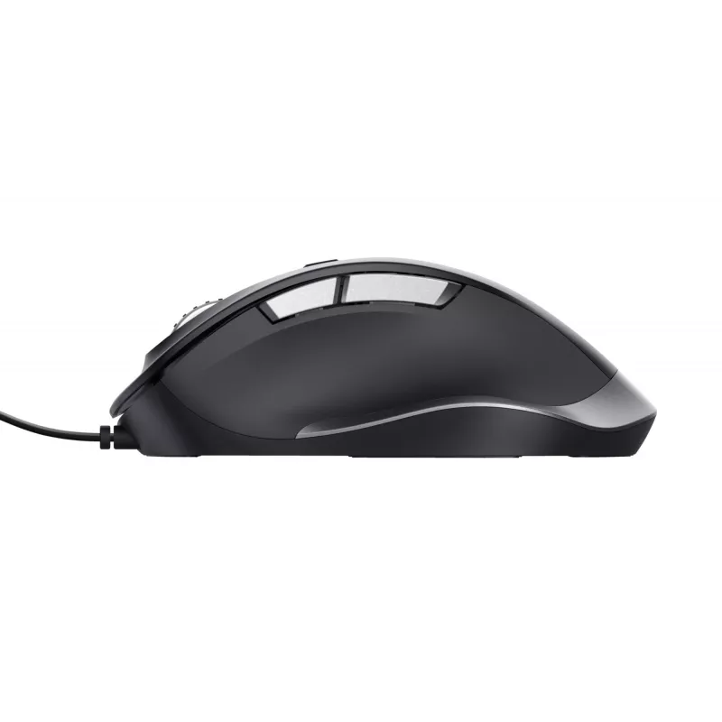 Trust Fyda Rato com fios, Destro, Ótico, USB Type-A, 5000 dpi, Preto
