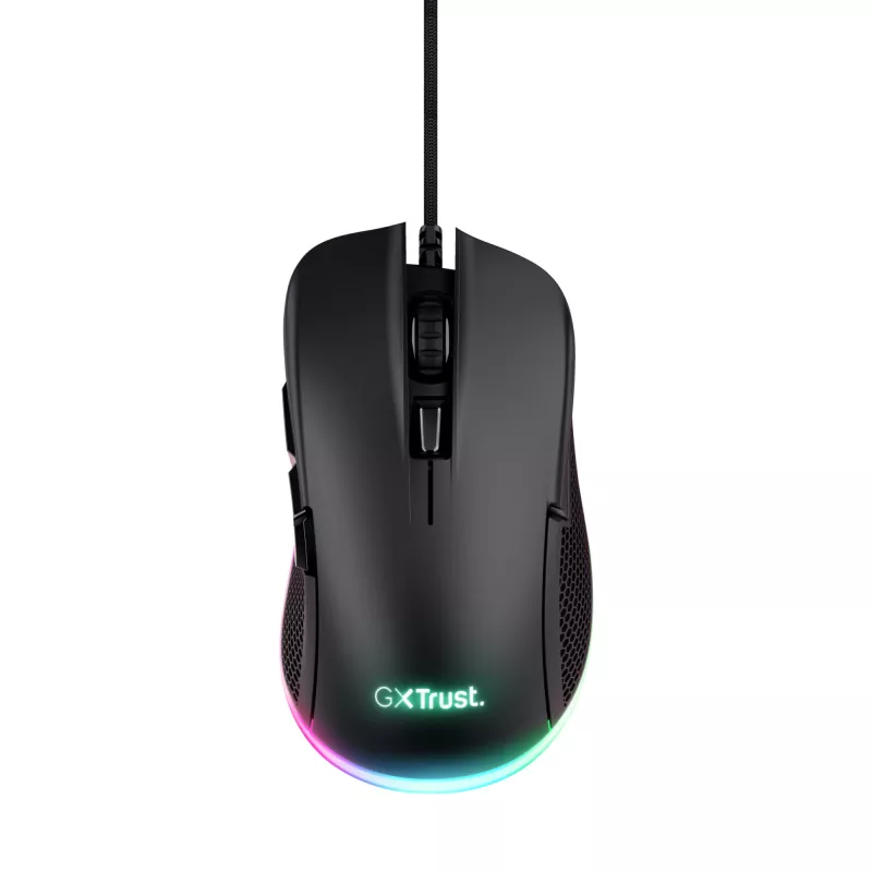 Trust GXT 922 YBAR Rato Gaming para destros, USB Type-A, ótico, 7200 DPI