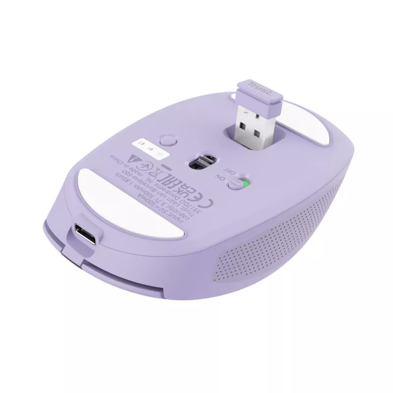 Rato Trust Ozaa Escritório Mão direita RF Wireless + Bluetooth Ótico 3200 DPI
