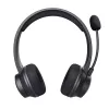 Headset Trust Ayda com fios e sem fios arco de cabeça chamadas/música USB-C Bluetooth preto