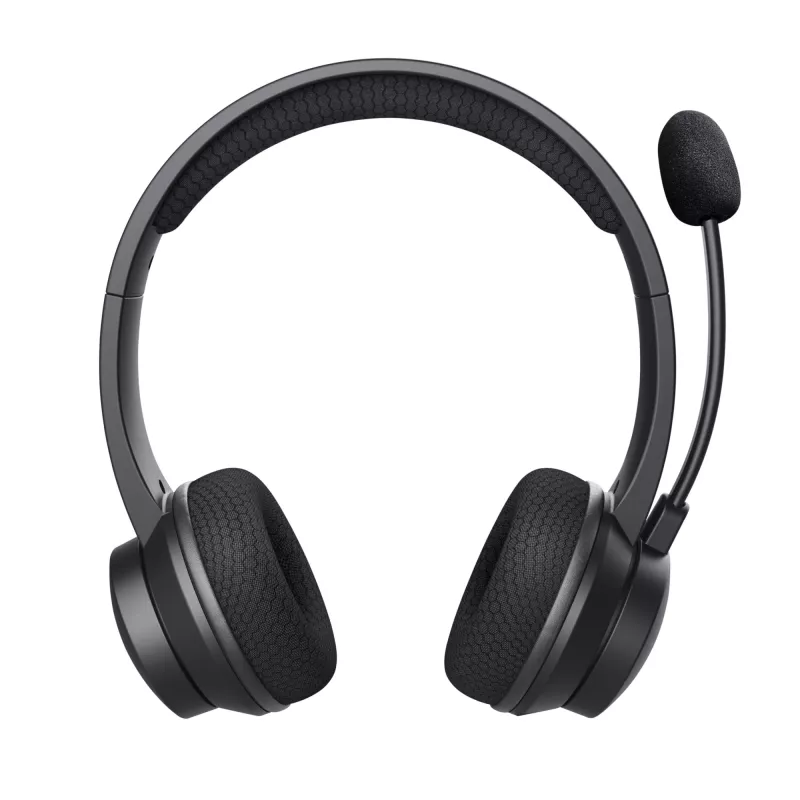 Headset Trust Ayda com fios e sem fios arco de cabeça chamadas/música USB-C Bluetooth preto