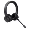 Headset Trust Ayda com fios e sem fios arco de cabeça chamadas/música USB-C Bluetooth preto