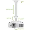 Suporte de teto para projetor Techly extensão 380-580 mm prateado ICA-PM 18S