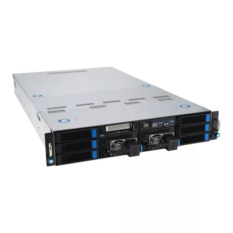 Barebone de servidor ASUS 90SF0251-M004X0 Intel C741 Rack (2U) preto, aço