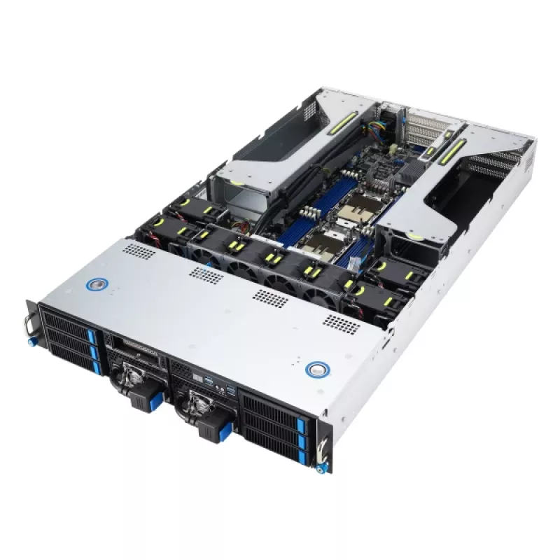Barebone de servidor ASUS 90SF0251-M004X0 Intel C741 Rack (2U) preto, aço