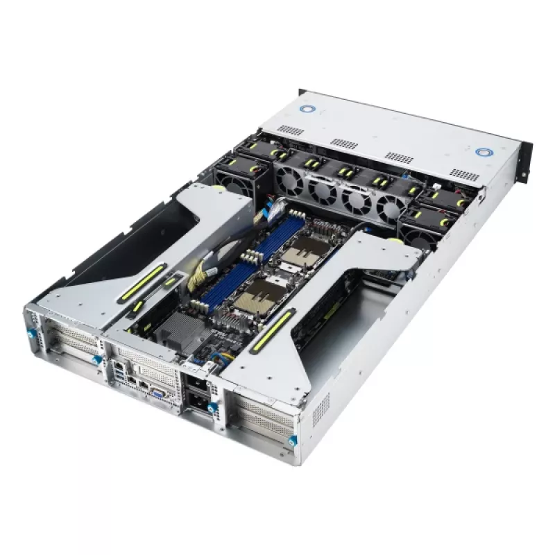 Barebone de servidor ASUS 90SF0251-M004X0 Intel C741 Rack (2U) preto, aço