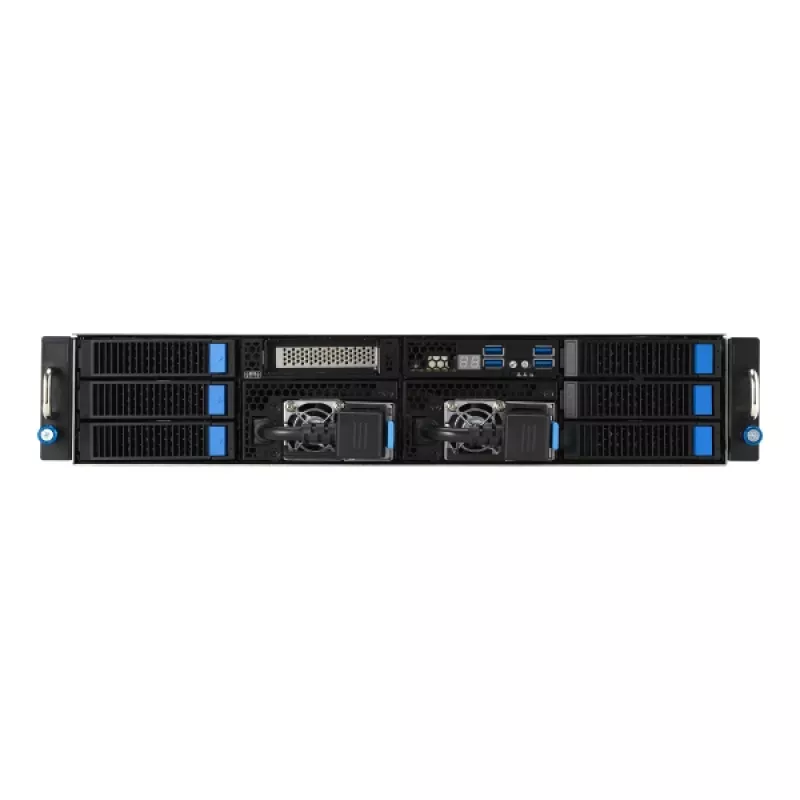 Barebone de servidor ASUS 90SF0251-M004X0 Intel C741 Rack (2U) preto, aço