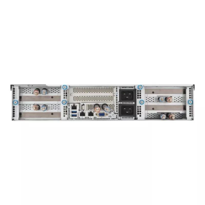 Barebone de servidor ASUS 90SF0251-M004X0 Intel C741 Rack (2U) preto, aço