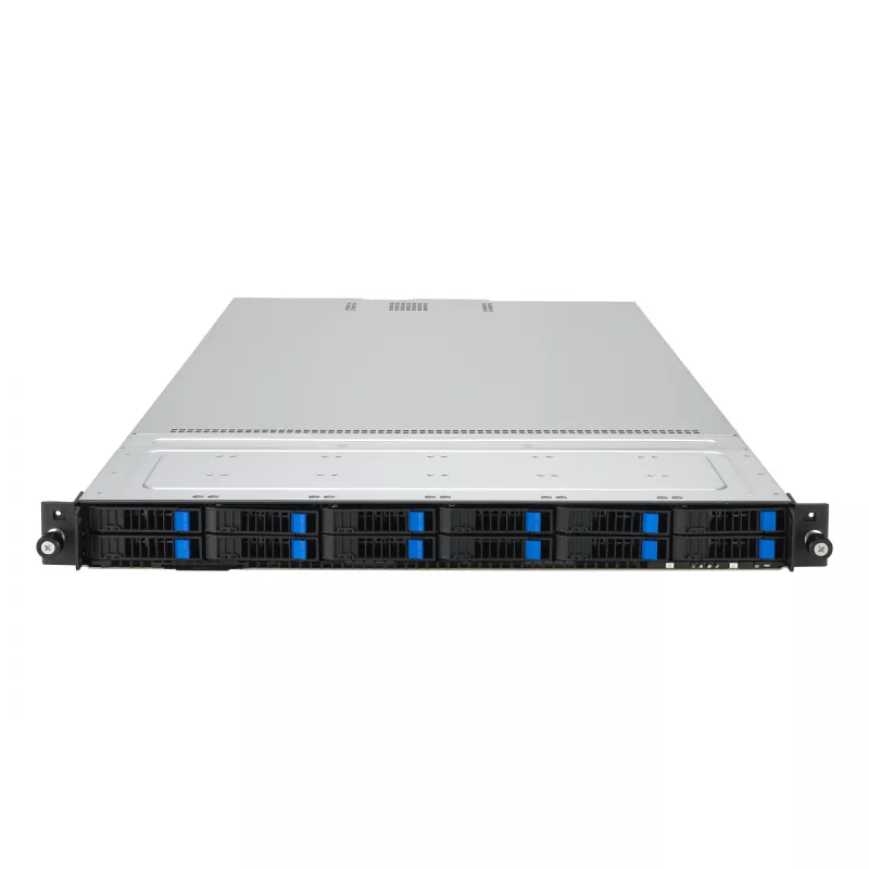 ASUS RS700A-E12-RS12U Socket SP5 Rack (1U) preto, aço