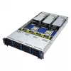 Servidor rack ASUS RS720A-E12-RS24U 2U Socket SP5, suporte para 2x CPU, 24x baías de 2,5 polegadas, 24 slots DIMM DDR5, fonte de alimentação 2600W, 10GbE