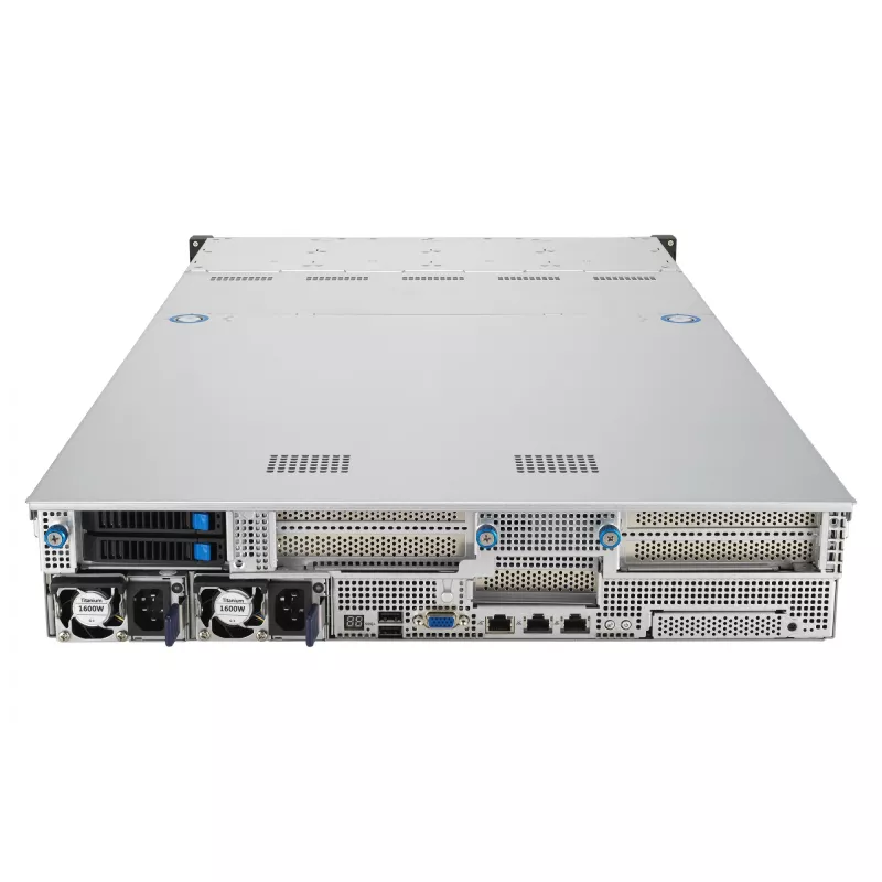 ASUS RS521A-E12-RS12U Socket SP5 Rack (2U) preto, prateado