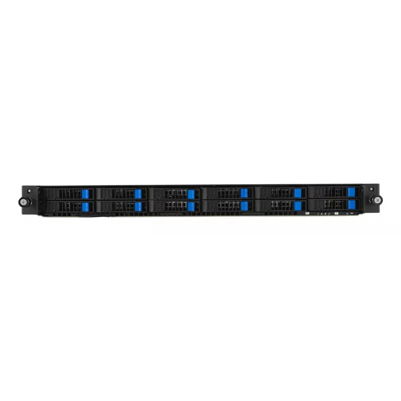 Servidor Rack (1U) ASUS RS501A‑E12‑RS12U — LGA 6096, DDR5 até 3 TB, 24 DIMM, 1600W