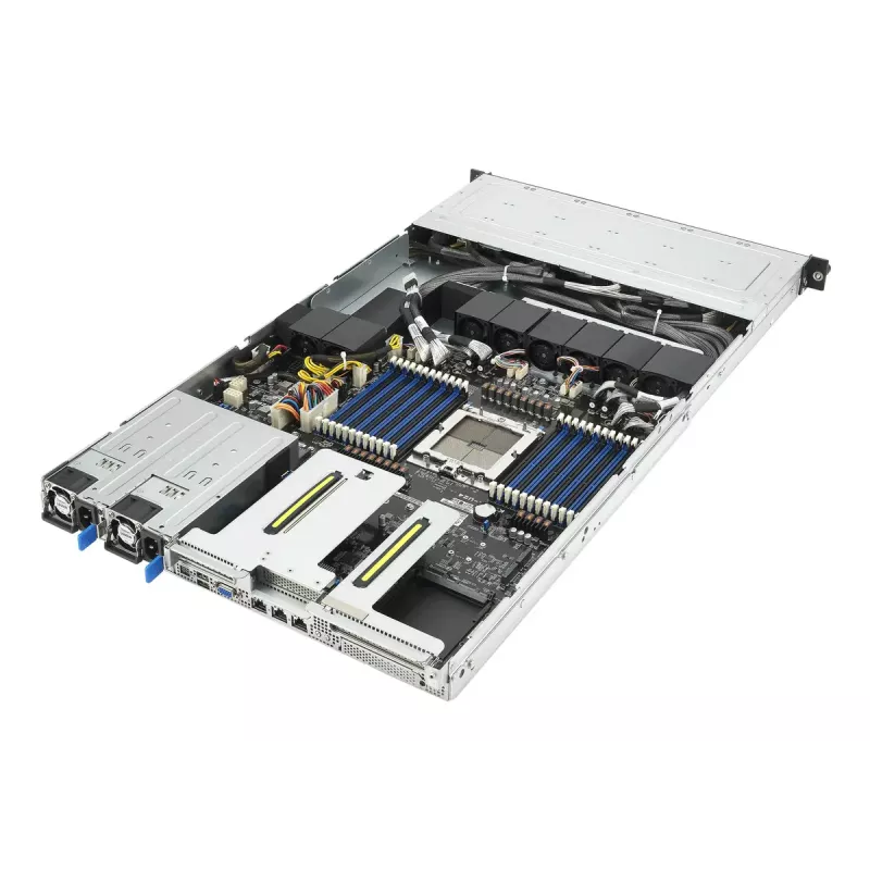 Servidor Rack (1U) ASUS RS501A‑E12‑RS12U — LGA 6096, DDR5 até 3 TB, 24 DIMM, 1600W