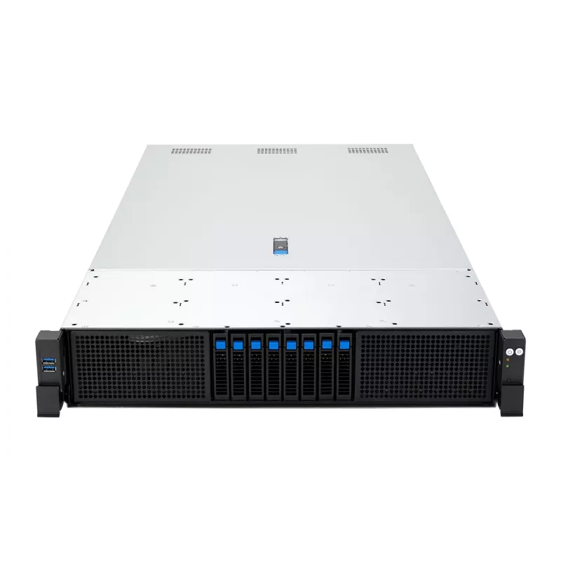 ASUS RS720A-E13-RS8G Socket SP5 Rack (2U) preto, prateado