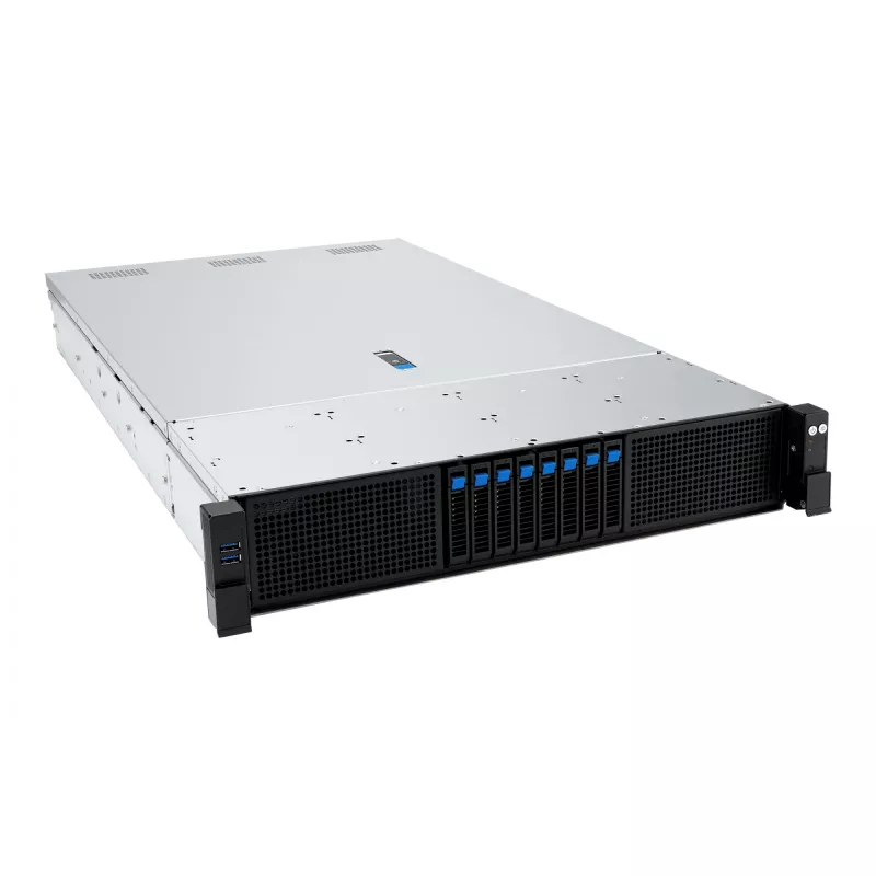 ASUS RS720A-E13-RS8G Socket SP5 Rack (2U) preto, prateado