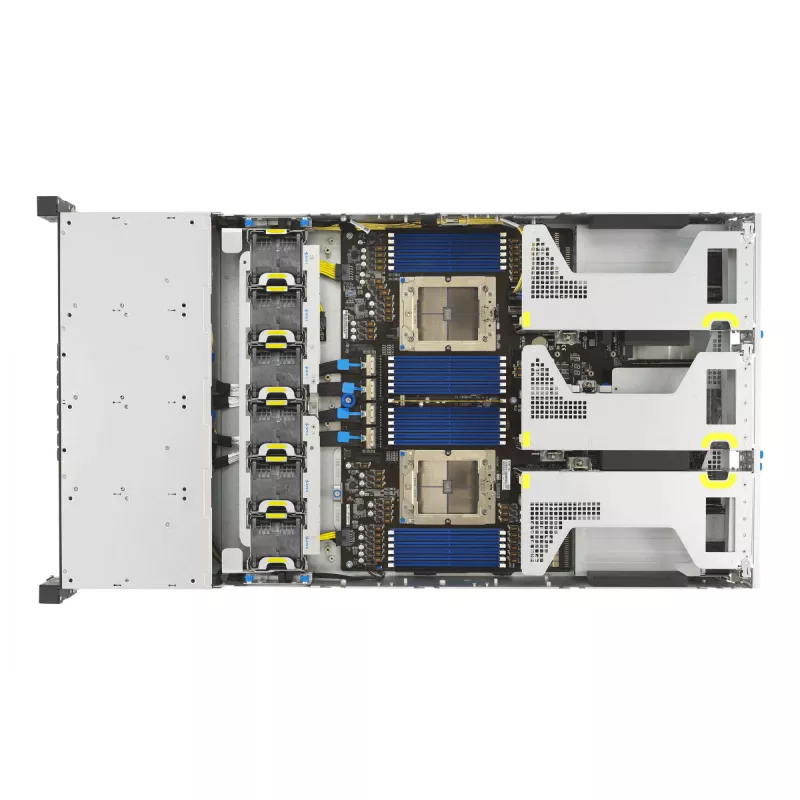 ASUS RS720A-E13-RS8G Socket SP5 Rack (2U) preto, prateado