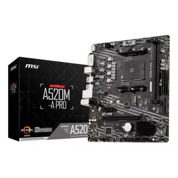Motherboard MSI A520M-A PRO AMD A520 Socket AM4 micro ATX