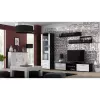 Conjunto de prateleiras de parede flutuantes Cama Meble SOHO 1250×200×200 mm, aglomerado de partículas, preto mate (duas prateleiras)