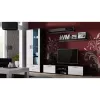 Conjunto de prateleiras de parede flutuantes Cama Meble SOHO 1250×200×200 mm, aglomerado de partículas, preto mate (duas prateleiras)